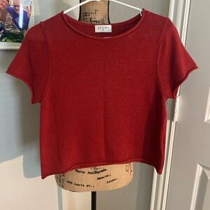 Women's Red Top - Cotton & Cashmere - SP